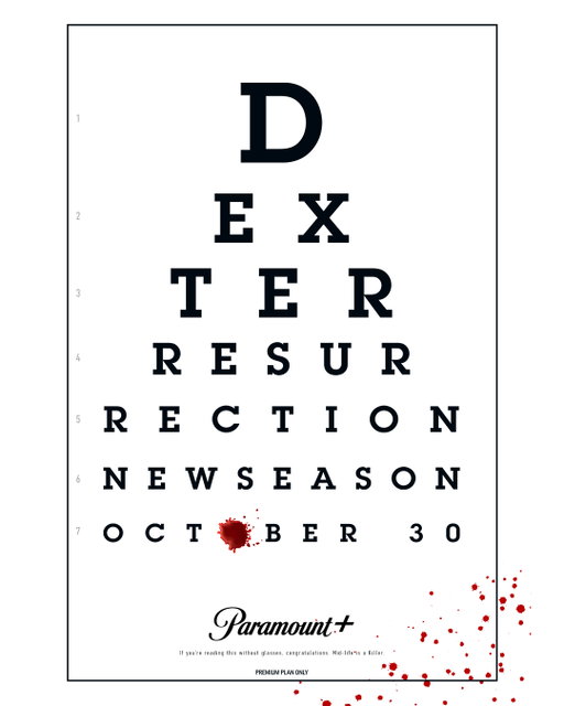 It’s all clear now 👀  #DexterResurrection Season 2 premieres Oct 30 on the #ParamountPlus Premium Plan 🔪
