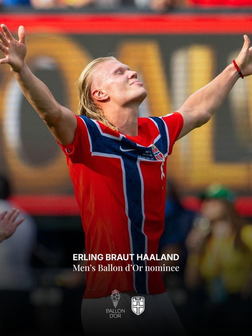 Congrats, @erling 🤩

Our 2026 Ballon d’Or nominee 💫
#ballondor