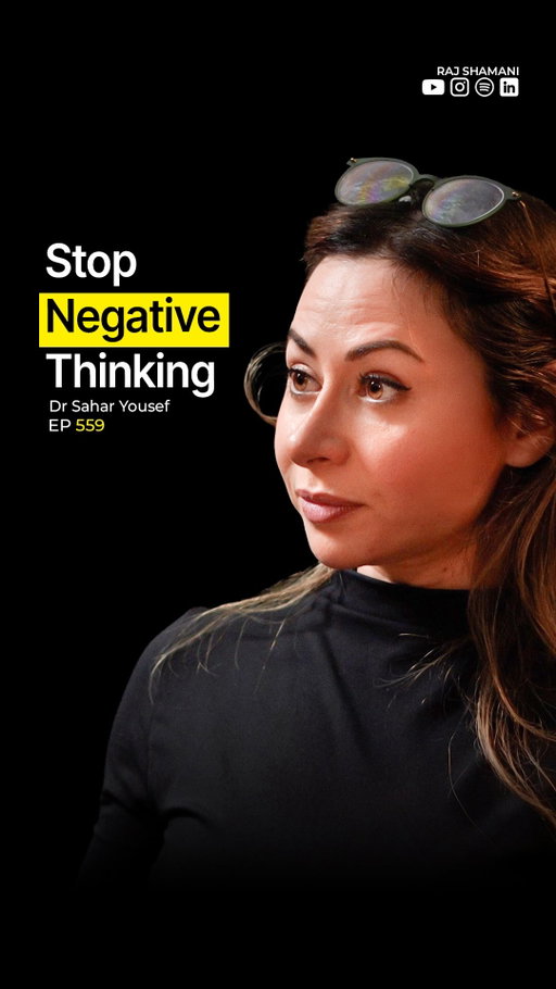 @drsaharyousef is a cognitive neuroscientist and lecturer at the University of California, Berkeley, who studies how the brain affects the way we work, focus, learn, and manage our energy. Her work focuses on translating neuroscience and cognitive science into practical strategies that people can use in their everyday lives.

She is particularly known for exploring productivity, attention, burnout, focus, and the science behind how people perform at their best. Rather than treating productivity as simply doing more, Sahar looks at how understanding the brain can help people work more effectively while protecting their mental energy and ability to recover.

Through her teaching, research, and work with organisations, Sahar helps people understand the science behind distraction, multitasking, breaks, and sustainable performance. Her approach combines neuroscience with practical tools designed to help people build better focus, manage their energy, and create healthier ways of working.

In Today’s Episode, She Talks About How to Train Your Brain To Shut Off Negativity

#neuroscientist #negativity #brainpower #rajshamani #figuringout
