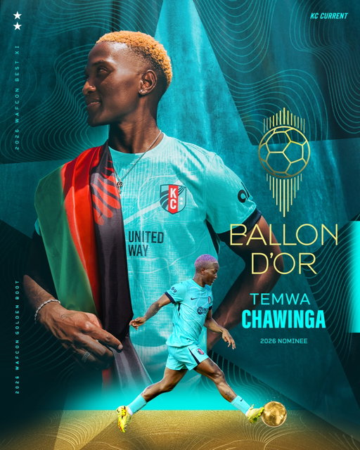 TEM 2X BALLON D’OR NOMINEE 🐐🇲🇼
 
@temwa556 has been nominated for the 2026 @ballondorofficial. Add it to the list of accolades:
 
🏆 2026 Ballon d’Or Nominee
🏆 2026 WAFCON Golden Boot
🏆 2026 WAFCON Best XI
🏆 2025 Ballon d’Or Nominee
🏆 2025 NWSL MVP Award
🏆 2025 NWSL Golden Boot
🏆 2025 Best Xl First Team
🏆 2024 NWSL MVP Award
🏆 2024 Golden Boot
🏆 2024 Best XI First Team