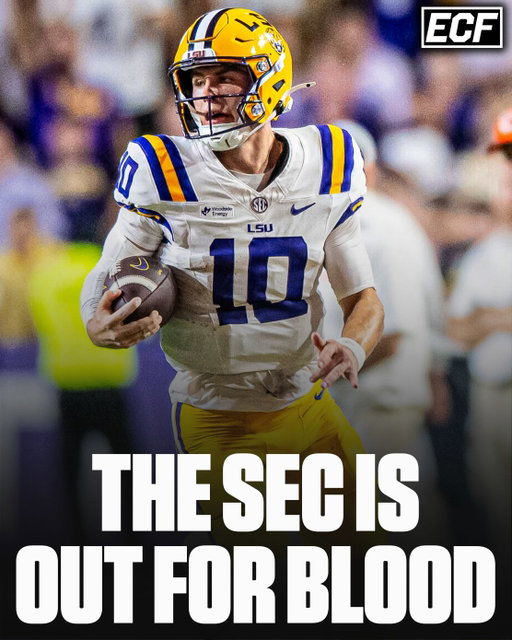 The SEC Presidents are reportedly “out for blood” according to On3’s Ross Dellenger 😬

The SEC Presidents believe that they have enough votes to at least place LSU on probation OR expel them from the SEC 🤯

“The presidents are out for blood,” said one official.

If the SEC does expel LSU from the SEC, games between LSU and conference members would now be considered non conference games allegedly 

If the expulsion is immediate, says one, “the LSU-Ole Miss game would be a non-conference game if it is still played.” 

Thoughts? ⬇️