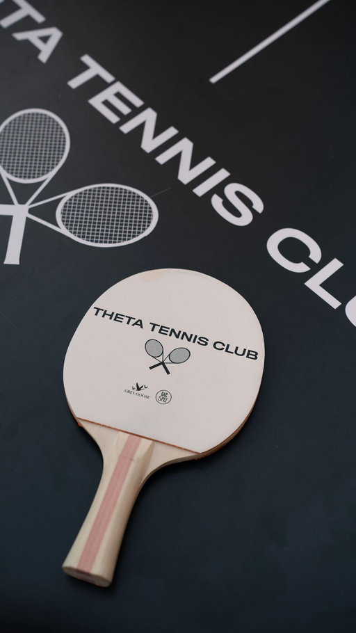 Theta Tennis Club is in full swing. Classic US Open cocktails, a few rounds of ping pong, and a picture-perfect backdrop.