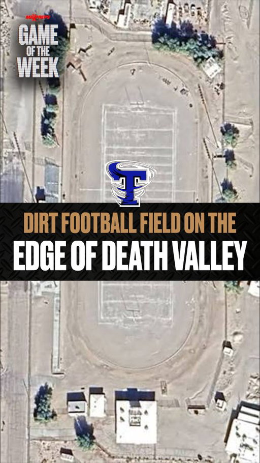 About an hour northeast of Los Angeles, sitting on the edge of Death Valley, is Trona High (CA)'s pure dirt football field. 😳

Watch the L.A. showdown between No. 13 Centennial (CA) and No. 14 Mater Dei (CA) LIVE this Friday at 7 pm (PT) on @nfhsnetwork 📺

🎥 Via @adampfaris