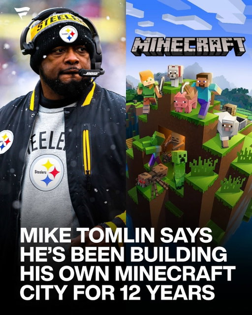 Mike Tomlin knows ball 😅

In a recent interview, Tomlin revealed he started playing Minecraft to connect with his kids and has spent the past 12 years building the same city.

What began as a way to bond with them eventually became one of his own hobbies, and he’s now trying to figure out how to share the city with the world.

(via @craigmelvin)