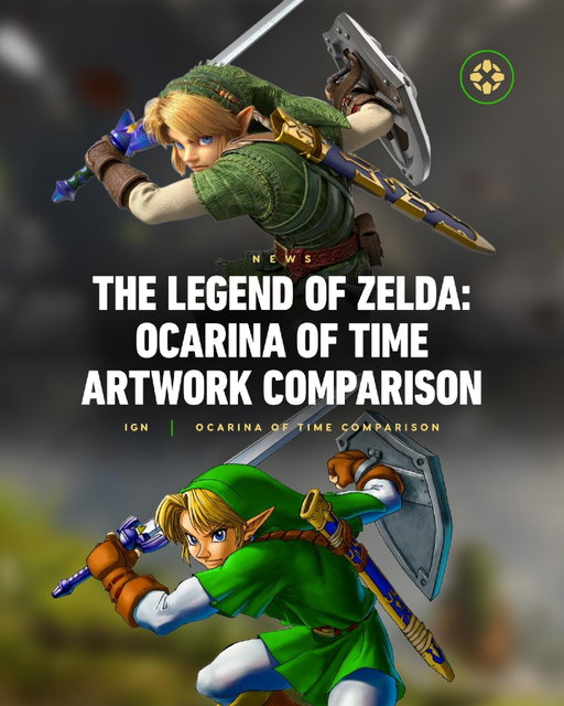 Take a look at the new renders of classic The Legend of Zelda: Ocarina of Time artwork with the updated visuals from Nintendo's upcoming game.

Link in bio to see everything revealed during the Nintendo Direct.