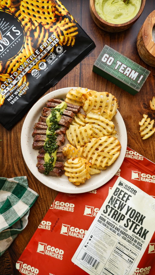 (GIVEAWAY CLOSED) Sweater weather. Sunday games. Steak frites on the table🧣🥩🍂We teamed up with @goodranchers this fall to give one very lucky winner a whole lotta game day eats! Rules to enter below! 

Enter to win: 
🏈 @rootsfarmfresh 2 months’ worth of products 
- 2x regular waffle fries 
- 2x Regular classic cut fries 
- 2x Regular Potato Tots 
- 2x Classic-Cut Sweet Potato Fries 
- 2xSweet Potato Tots 
2 bags of Sweet Potato Crinkle Cut Fries 

🏈  @goodranchers 1x Essentials Box
- 8 × 4.5 oz Plain Boneless Skinless Chicken Breasts
- 4 × 1 lb Angus Ground Beef Packs
- 2 × 1 lb Plain Diced Chicken Packs
- 4 x 6 oz Ranch Steaks
1x Bag of Beef Sticks

Giveaway Rules: 
🔥Like this post
🔥Follow @rootsfarmfresh and @goodranchers on Instagram
🔥Tag a friend in the comments
*Must be a resident of the U.S.
 
Rules and Conditions: 
The contest ends on September 13th 2026 at 11:59pm EST. Must be 18+ and a resident of the United States. This promotion is in no way sponsored, endorsed, administered by, or associated with Meta. Certain conditions apply. Winners will be contacted via DM from this account, @rootsfarmfresh ONLY.