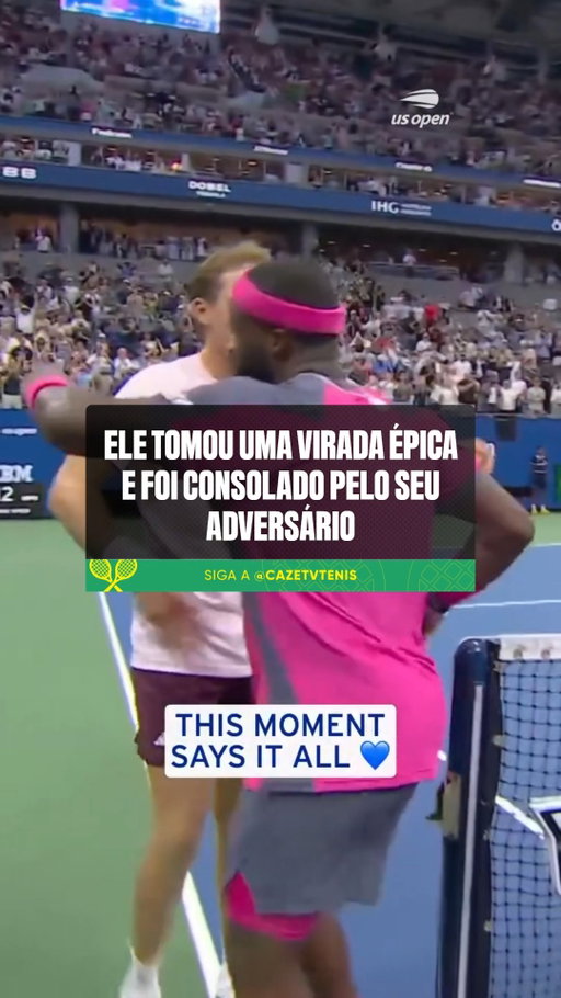 O ESPORTE É FEITO DISSO! 🫶

Alex Michelsen abriu 2 sets a 0 contra Frances Tiafoe e viu o seu adversário virar a partida e se classificar às semifinais do US Open. No famoso aperto de mão na rede, Tiafoe mudou a cerimônia e abraçou Michelsen, que ficou em prantos após a histórica virada.

🎥@usopen

#CoberturaCazéTV #Tênis