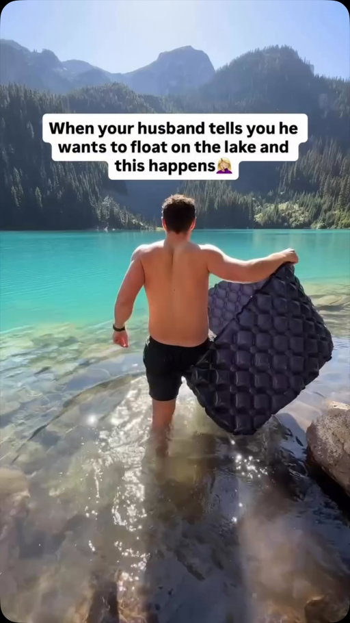 When one of his ideas while we are out hiking ACTUALLY works 🤣 Have you ever tried using a sleeping mat as a floaty while hiking? 🥾

📍Joffre Lakes, British Columbia