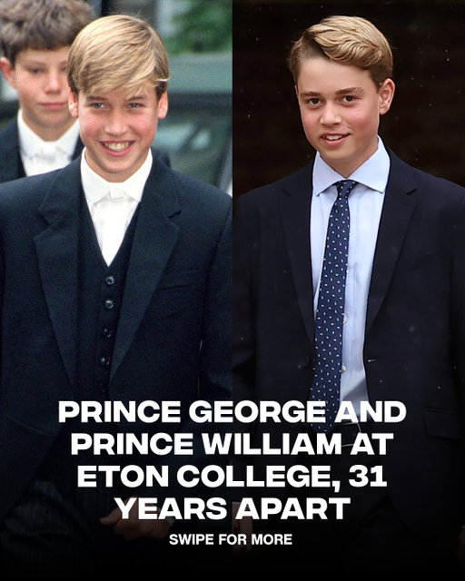 Father like son ❤️
ㅤ
Prince George has started school today at Eton College, the same school his dad Prince William attended
ㅤ
📸:GETTY