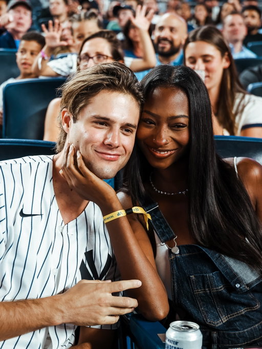 Brinity in the Bronx 🔥

Excited to welcome Bryce & Trinity, @loveislandusa Season 8 Winners, to @yankeestadium tonight 💙