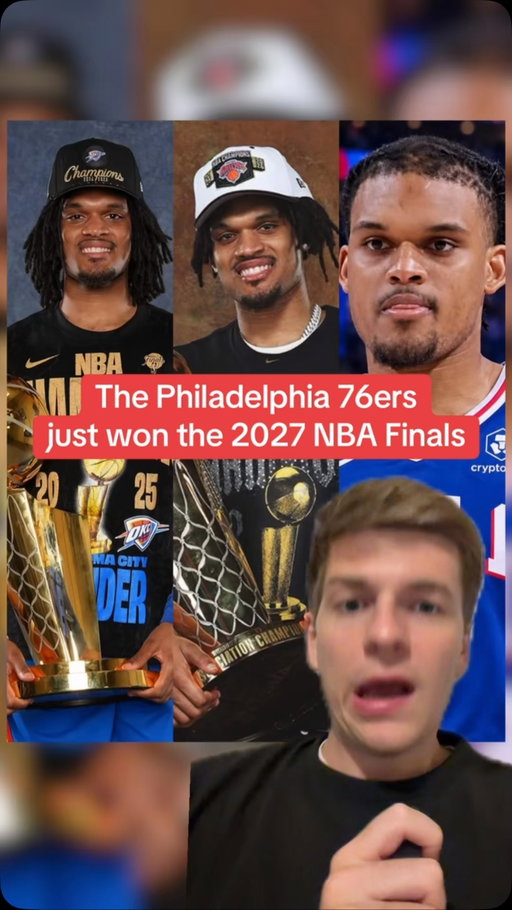 The Philadelphia 76ers have won the 2027 NBA Finals, Dillon Jones is here #nba #basketball #sixers #lebronjames #explore