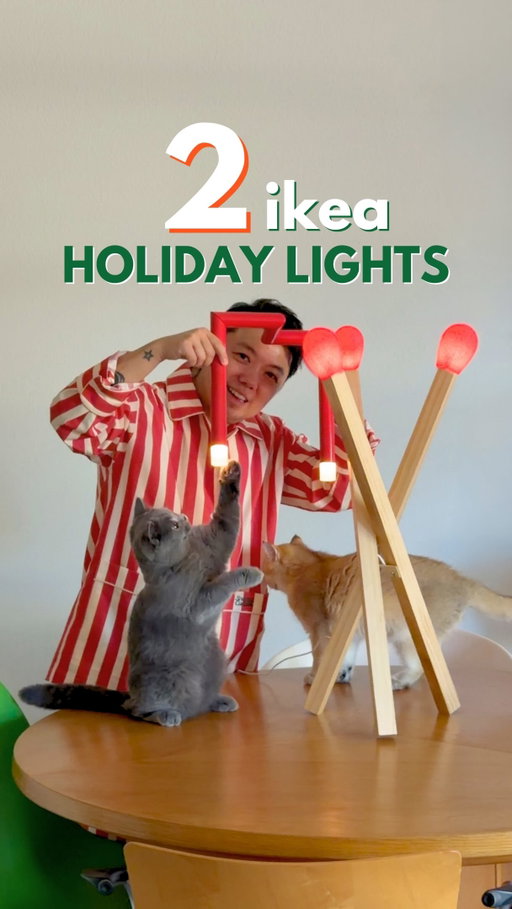 two @ikeausa holiday lights from the STRÅLA collection — one playful matchstick light and one that twists, pivots, and changes shape. I LOVE THIS ONE!!! 

which one would you pick — 1 or 2?

#ikea #homedecor #holidaydecor #ikealamp #christmasdecoration @snappycuddle
