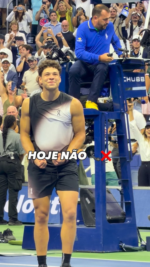 Hoje não, hoje foi a vez de Ben Shelton 📞❌

Assista a todas as quadras do US Open AO VIVO pelo Plano Premium do #DisneyPlus 

#USOpenNaESPN #usopen #alcaraz #shelton