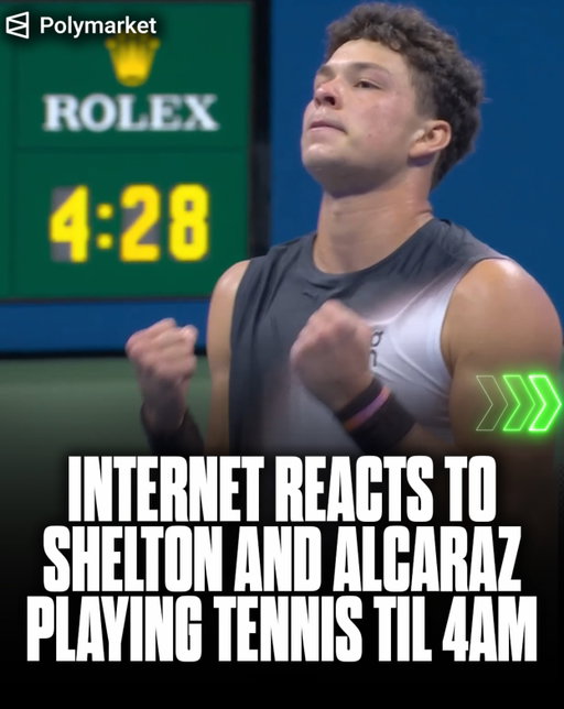 Ben Shelton took down Carlos Alcaraz in a 4 hour, five-set tiebreak to advance to the US Open semifinals…

The match point was played at 3:33 a.m. local time