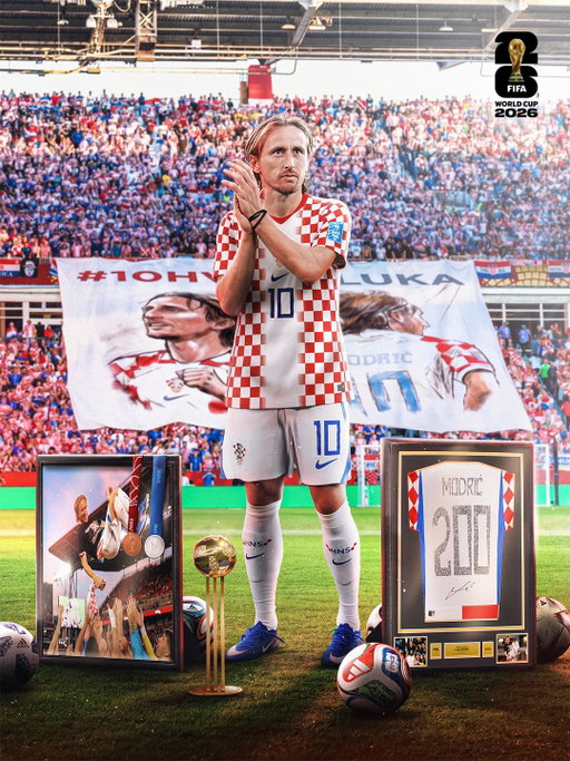 Two hundred games, twenty years of magic... there will never be another Luka Modrić 🇭🇷✨

#FIFAWorldCup