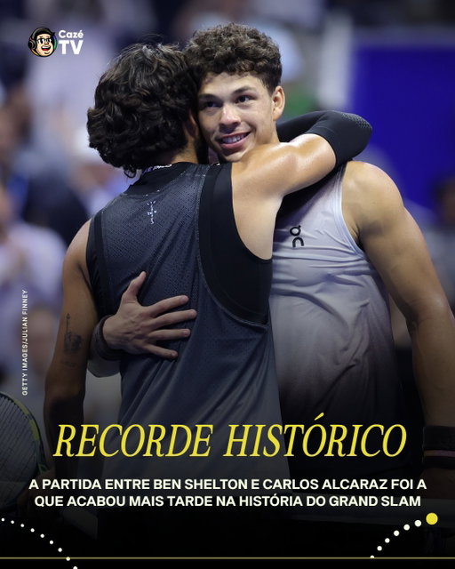 QUEM DORMIU, PERDEU! 😴

Foi um jogo ÉPICO! Teve de tudo na vitória de Ben Shelton em cima de Carlos Alcaraz, inclusive um recorde: foi a partida com fim mais tardio da história do torneio. Acabou às 3h33 do horário local, 4h33 da manhã no horário de Brasília 🥶

#CoberturaCazéTV #Tênis