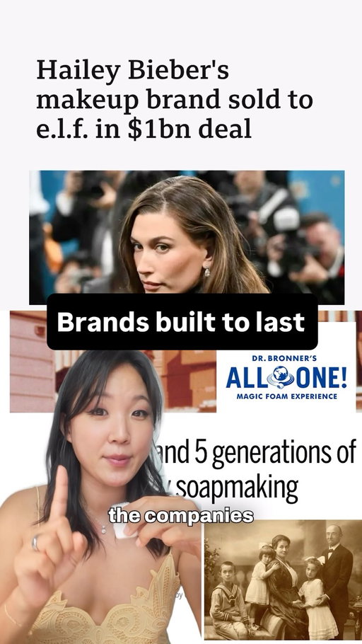 There are businesses that are built to sell, versus built to last. Neither path is right or wrong. What’s wrong is only spotlighting the companies getting huge funding and getting acquired in the news constantly creating the notion that this is the only way to succeed in business. So I wanted to highlight brands that have stayed private for decades, staying true to their mission with integrity. If you have more examples, let me know in the comments by tagging them! 

These are by no means ‘small businesses’. They are all doing $250M+ in annual sales and some validated at a billion!

1. @drbronner founded in 1948, family owned. Caps executive pay at 5 times their lowest paid employee. That’s it. No exceptions. Compare that to Estée Lauder, whose CEO made 17.8 million dollars last year alone.

2. @caudalie . founded in 1995 in bordeaux, france, the daughter of a vineyard turned grape seeds into powerful skincare. Still founder run, still family owned, three decades in.

3. @davinesofficial . a sustainable haircare brand from Parma Italy, started in 1983 as a cosmetic manufacturer and the second generation turned it into what we know now. Independently owned for decades, B Corp certified, and pioneering the regenerative agriculture research for the beauty industry. 

Honorable mentions outside beauty.
@bobsredmill. Instead of selling to a conglomerate, the founder gave 100% ownership to his employees. RIP bob. 

@gtdave3 GT’s Living Foods Kombucha. Turned down offers from two of the biggest food companies in the world because they wanted control of their formulas. 

Built to last isn’t the safe choice. It’s the harder one.