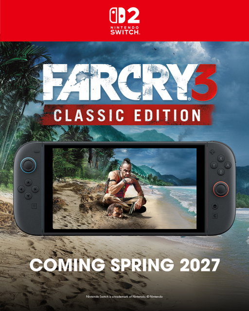 Yes, that's right. Vaas is bringing the insanity to Nintendo Switch™ 2 in Spring 2027 🌴
And because that wasn’t chaotic enough… Blood Dragon is coming too 🤖