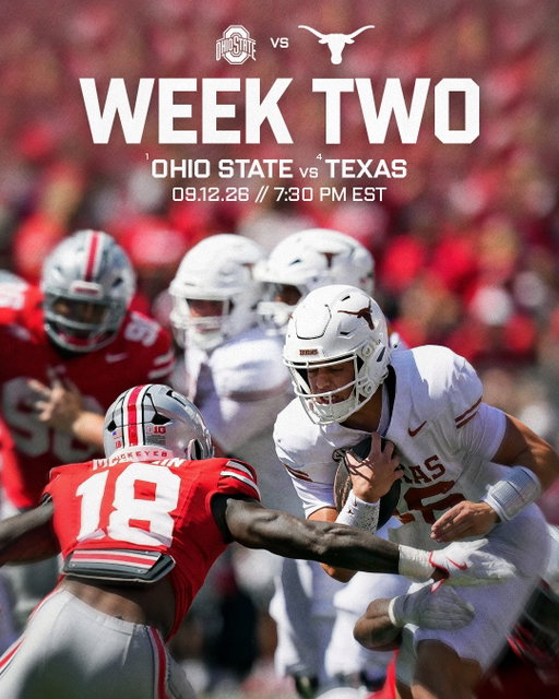 WEEK TWO HAS ARRIVED 

📸:
Ohio State/Texas: Kyle Robertson
Boise/Memphis: Chris Fay
Michigan/OU: Alonzo Adams
Georgia Tech/Tennessee: Todd Kirkland
Kansas/Mizzou: L.G. Patterson
Iowa/Iowa State: David Purdy
Kentucky/Alabama: Andy Lyons
Arizona/BYU; Aryanna Frank
ASU/Texas A&M: Ken Murray
UCF/Pitt: Mark Albert
