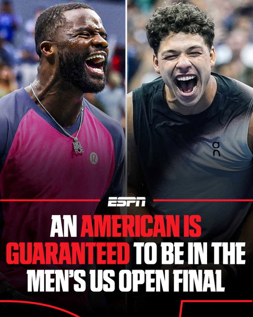 Frances Tiafoe and Ben Shelton played in the first US Open in which multiple men’s quarterfinals went to a 5th-set tiebreak (since tiebreak introduced in 1970) 🎾👏