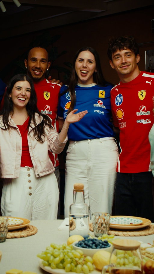 Six Tifosi. One table. A lifetime of memories. ❤️
 
Lewis Hamilton, Charles Leclerc and Alba Larsen sat down with fans to hear the stories that define what it means to be a Tifoso.
 
Now it’s your turn. Share your Ferrari story in six words or less in the Scuderia Ferrari app.