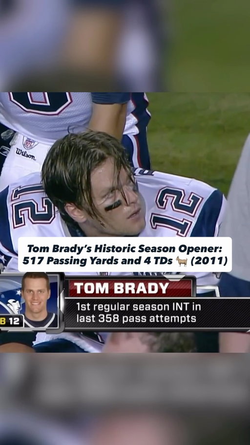Miami threw pressure, disguised coverages and an aggressive 3–4 zone-blitz defense at @tombrady and he responded with the greatest passing game of his career. On September 12, 2011, Brady completed 32 of 48 passes for a Patriots-record 517 yards and four touchdowns, leading New England to a 38–24 victory on Monday Night Football. He attacked the middle with Rob Gronkowski and Aaron Hernandez, picked apart the underneath zones with Wes Welker and was sacked only once despite dropping back nearly 50 times. 🐐🔥

The defining moment came with New England backed up at its own 1-yard line. Brady recognized Miami’s blitz, changed the play and found Welker isolated against Benny Sapp for a record-tying 99-yard touchdown. Welker finished with 160 yards and two scores, while Gronkowski and Hernandez combined for 189 yards and two touchdowns. Brady surpassed 35,000 career passing yards, broke New England’s single-game record and delivered the only 500-yard performance of his legendary NFL career. 🎯🏈

.
.
#tombrady #nfl #newenglandpatriots #tb12 #robgronkowski