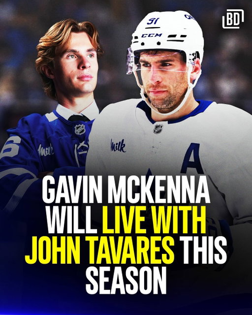 Gavin McKenna will spend his rookie season living with John Tavares 🙌

McKenna becomes the fourth Maple Leaf to be taken under the ex-captain’s wing, joining Fraser Minten, Matthew Knies and Easton Cowan 🍁
