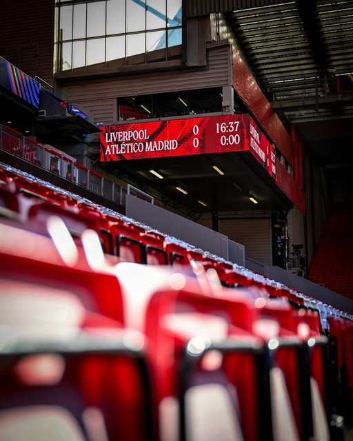 Anfield is ready for the return of the Champions League 👌