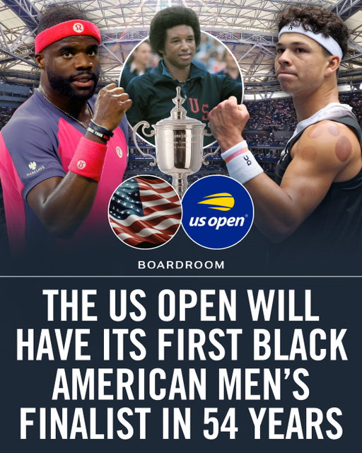 Ben Shelton and Frances Tiafoe are set to make history before either steps onto the court for Friday’s semifinal.⁠
⁠
Tiafoe advanced with a five-set comeback after falling behind two sets, while Shelton stunned defending champion Carlos Alcaraz in a marathon that ended at 3:33 a.m., the latest finish in US Open history.⁠
⁠
The winner will become the first Black American man to reach the US Open final since Arthur Ashe in 1972. Their matchup will also be the first between two Black American men in a major semifinal or later during the Open era.⁠
⁠
(via @espn)