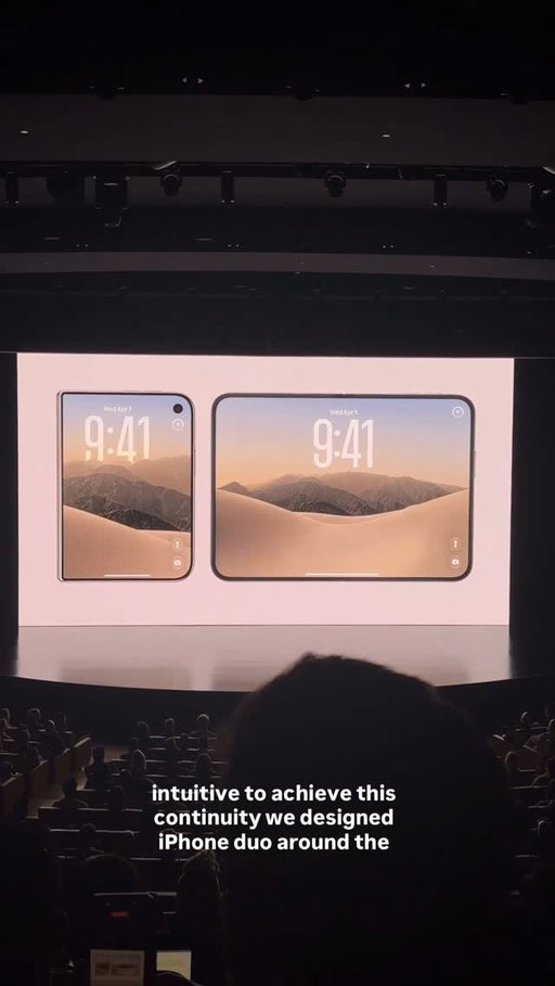 New foldable iPhone…the iPhone Duo 😍 it’s giving love at first sight lol I’ve been wanting a design like this from Apple. So happy it’s here.