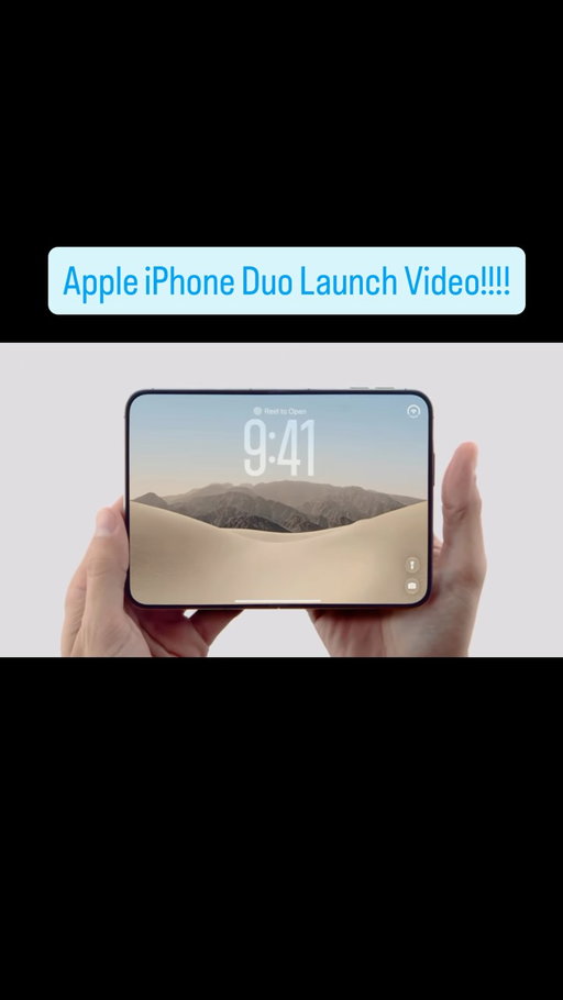 Apple iPhone Duo is official!!!!! Apple’s first foldable phone #appleevents #iphoneduo