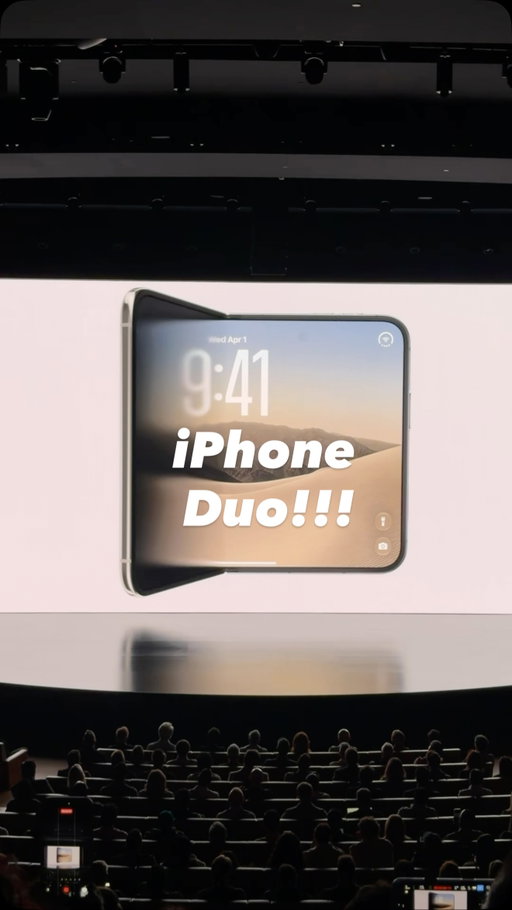 Well helloooo!! Apple has officially entered a new era! Meet the iPhone DUO 🤯 (not ultra) iykyk 

#iphoneduo #appleevent #iphoneevent #iphone18pro #apple