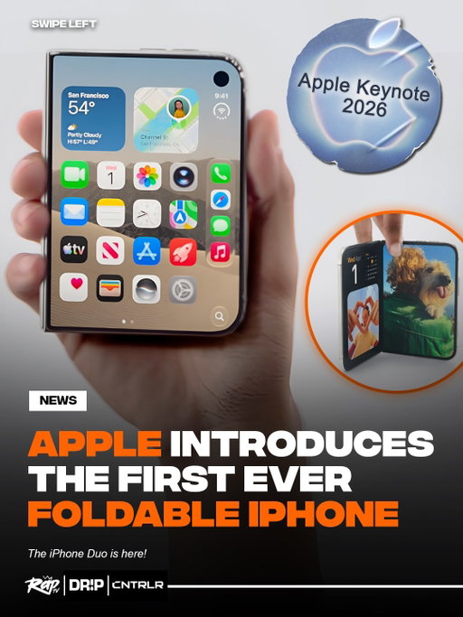 Apple has officially introduced the first foldable iPhone‼️📱

The iPhone Ultra was unveiled at the Apple Keynote Event, and will cost $1999 👀

Apple announced that it will feature the largest iPhone display ever designed, but will be the thinnest phone ever when it’s closed 🤯

Are y’all going to buy one⁉️🤔