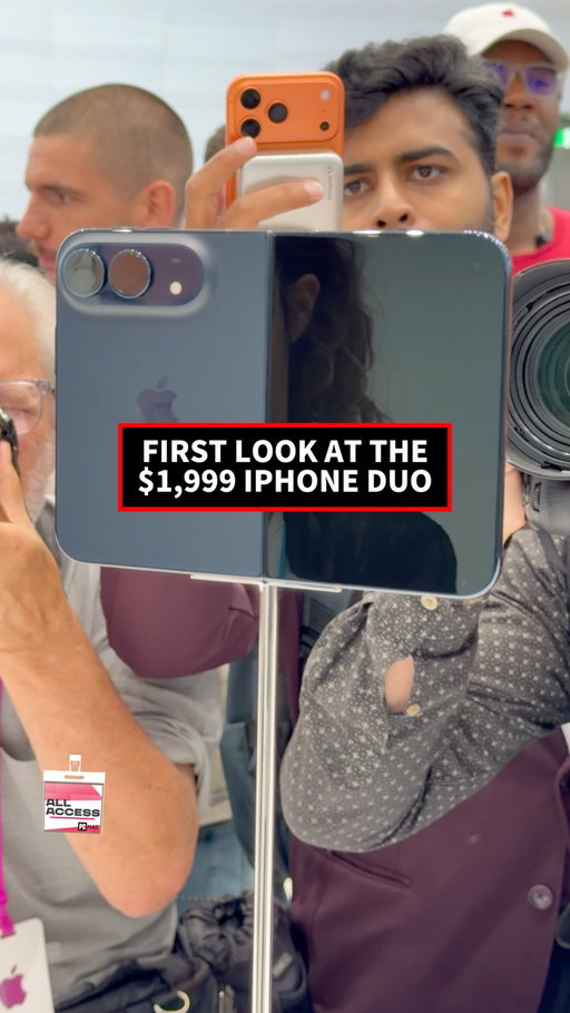 The reactions were wild as Apple showcased the new iPhone Duo, unfolding into a massive 7.6-inch display. 📂📱 

Featuring side-button Touch ID, Apple Pencil support across both screens, and a hands-free stand mode this beast starts at $1,999📱

Head to PCMag for more.

#AppleEvent #AllAccess #AppleFoldable #iPhoneDuo #TechNews