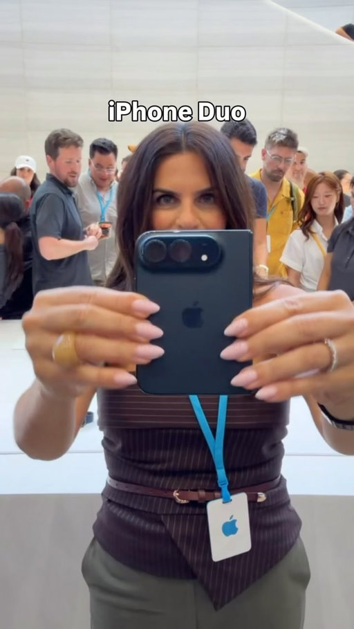 THIS is the new iPhone Duo! And it will be compatible with the Apple Pencil 👀 #iphoneduo #appleevent