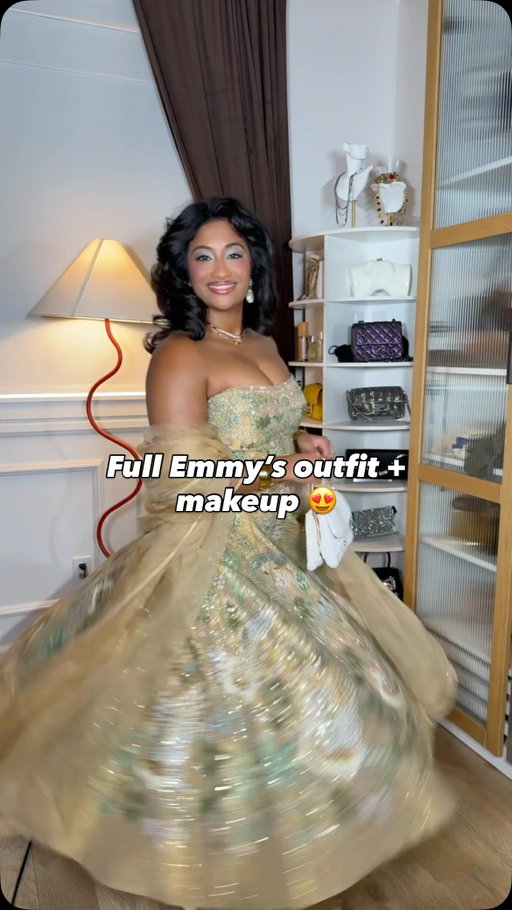 Did I nail my Emmy’s look or what? 🤭 Thanks YouTube for inviting me to the Creative Arts Emmy

#emmyawards #outfittransition #browngirl #shoekicktransition #InvitedbyYouTube
