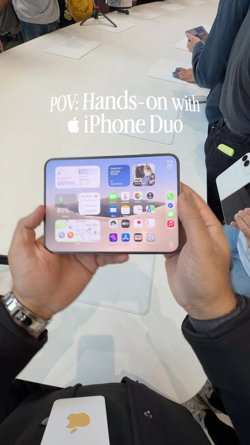 Hands-on with the NEW iPhone Duo. It look and feels incredibly premium in the hand.

#apple #iphoneduo