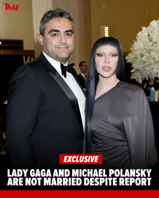 💍🗣️ EXCLUSIVE: Lady Gaga and her fiancé, Michael Polansky, are NOT married ... despite speculation in a tabloid report ... TMZ has learned.

Sources with direct knowledge tell TMZ ... the pair have NOT tied the knot and remain engaged. We're told close family members saw Gaga and Michael together within the last couple of weeks and know they are not married.