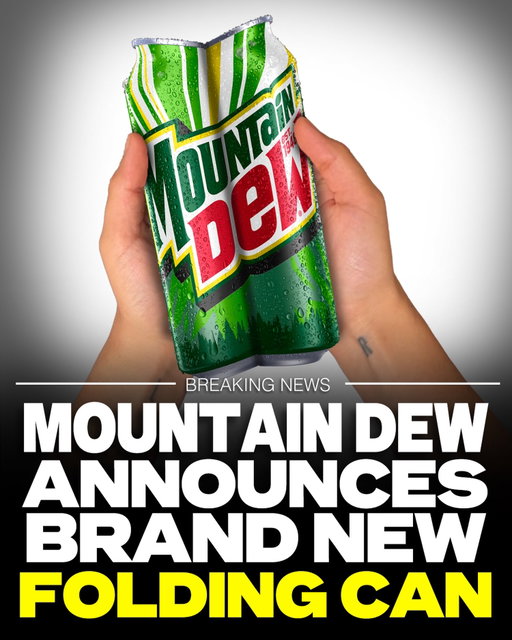 Finally a solution to the age old question “Why does my can of soda not fold in half?” #MountainDew #Tech #News #Foldable