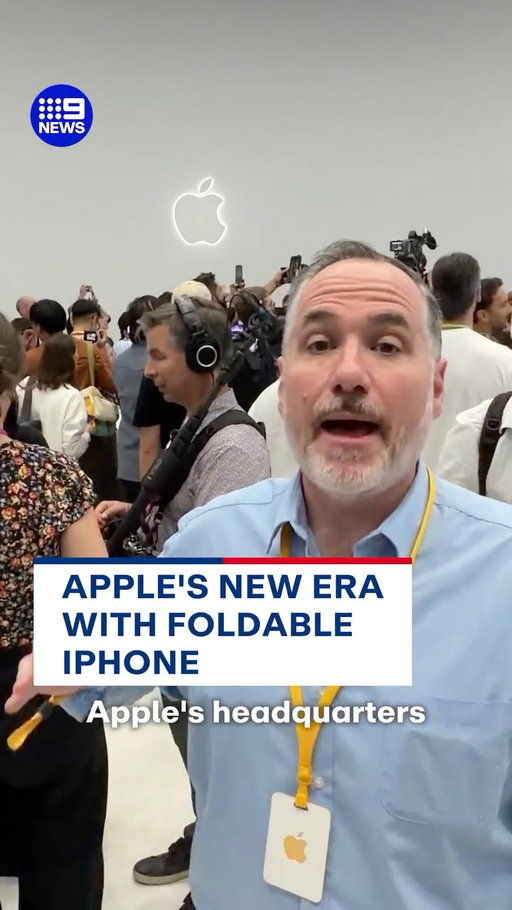 Apple is going foldable for the very first time, with the tech giant's new CEO unveiling its lineup of new iPhones. #9News