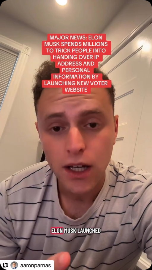 #Repost @aaronparnas with @use.repost
・・・
Everyone needs to know about this.

Go to VOTE.GOV instead - checking your registration status will take you to the voter services page for your specific state. You will have to enter some personal info - likely first/last name, zip code & date of birth but they do actually have to be able to find you and these are official government websites.
