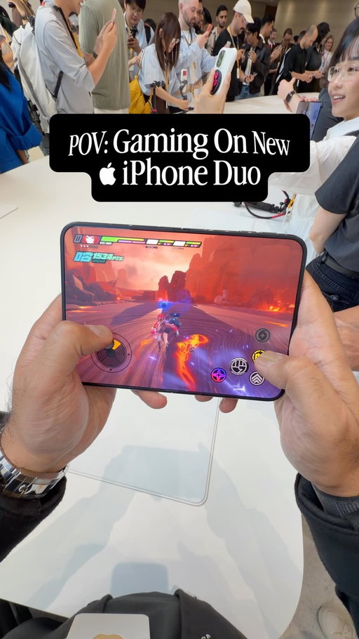 POV: gaming on the new iPhone Duo 🎮📱

That bigger screen changes the whole experience… more immersive, more room to play, and way more fun than I expected.

Could this actually replace a handheld console for some people? 👀

#iphoneduo #appleevent #mobilegaming #iphonegaming