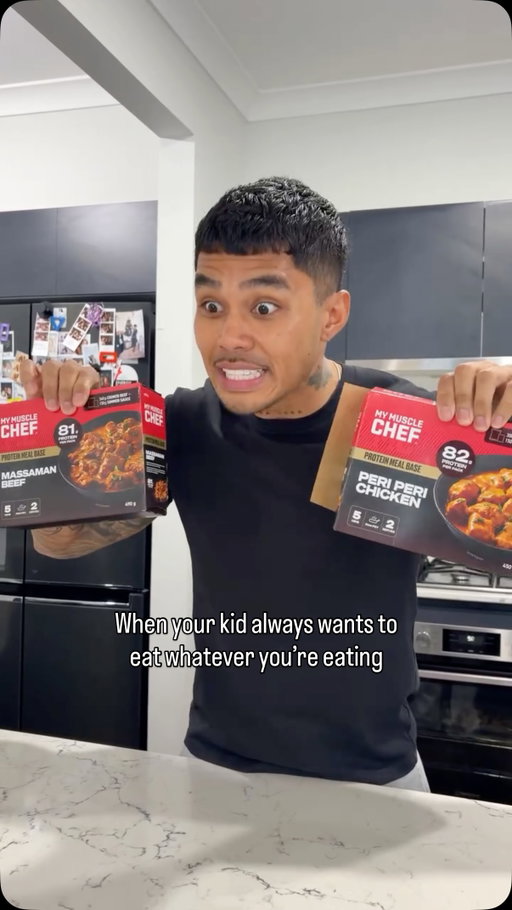 Apparently everything tastes better off my plate with @mymusclechef Protein Meal Base.

#ad