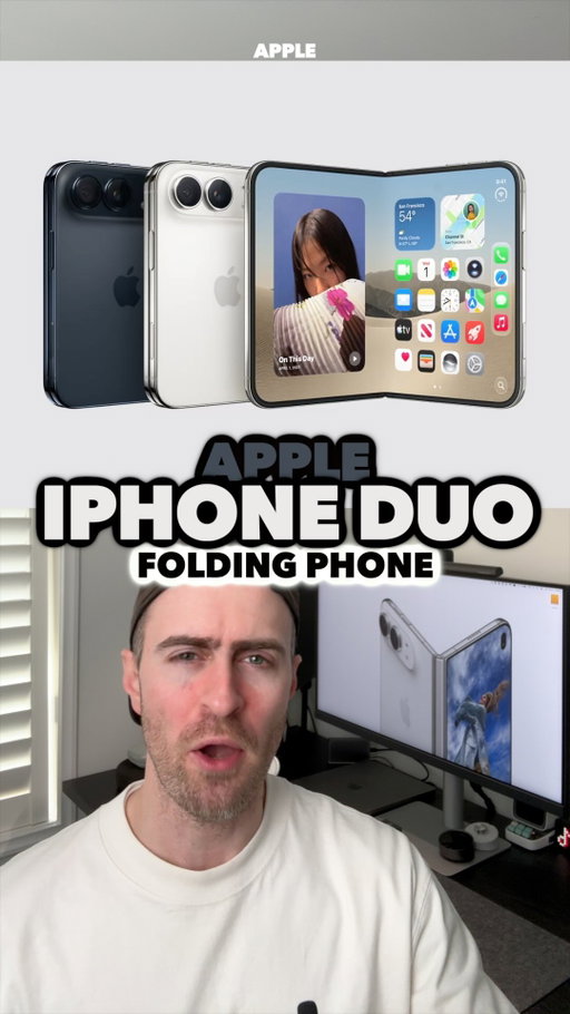 Apple iPhone Duo Folding Phone #apple #iphone #iphoneduo #tech