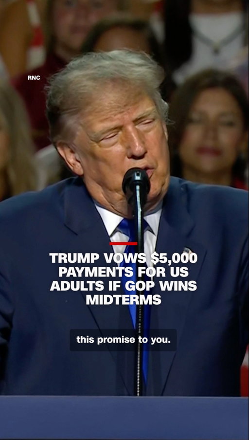 President Donald Trump vowed to pay American adults $5,000 if Republicans retain control of the House and Senate, but didn't say how the payments would be funded.

Read more at the link in bio.