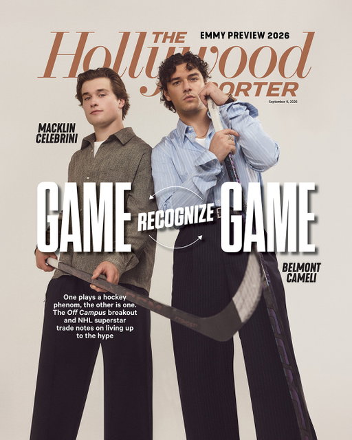 “I’m not a hockey player, but I play one on TV,” could be the calling card for several of today’s hottest young actors. ⁠
⁠
Belmont Cameli (@belmontcameli), the 28-year-old star of Prime Video’s #OffCampus, falls into that group — but more impressive is how quickly he’s distinguished himself within it. Ask any Hollywood casting director to name the top up-and-coming talents, and Cameli will almost certainly be near the top of that list.⁠
⁠
Still, playing a sexy hockey player on TV and being an actual player in the NHL are very different jobs, performed by very different types of guys. That’s what we assumed, anyway, when we brought together Cameli and Macklin Celebrini (@mackcelebrini), the San Jose Sharks’ wunderkind center, for the latest episode in THR's #GameRecognizeGame video series. ⁠
⁠
As their conversation reveals, the pair have a lot more in common than we could have expected. ⁠
⁠
Take a shot at the full story at the link in bio.⁠
⁠
Writer: Nicole Fell @nicolemfell ⁠
Photographer: Amanda Pratt @amandampratt⁠
Artistic and Fashion Director: Alison Edmond @edmondalison ⁠
Visual Media Director: Ash Barhamand @ash_mack⁠
Visual Media Producer: Anthony Echavarria @whosanthony85⁠
Creative Director: Ada Guerin @guerin_ad⁠
Belmont Cameli Stylist: Sydney Lopez @sydneylopez⁠
Macklin Celebrini Stylist: Courtney Mays @courtneydmays⁠
Belmont Cameli Hair: Rexford Bangle, Grooming, Lil Batista ⁠
Macklin Celebrini Grooming: Erin Klassen @erinklassenhair⁠
Fashion Assistants: Bea Crane bea_crane05, Tallulah Crane tutucrane, Kiera Maroney @kieramaroney⁠
Location: Stage 6 @stage6stu⁠
Belmont Cameli wardrobe: @ysl @maorfinejewelry @iwcwatches_us @jackspadeny⁠
Macklin Celebrini wardrobe: @wonhundred_official @madewell @ourlegacy @marcnolanofficial