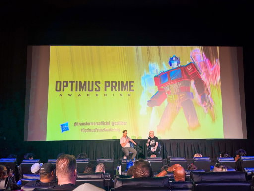 Our readers joined us in Los Angeles for Collider’s special 40th anniversary screening of The Transformers: The Movie, presented in partnership with Hasbro and Fathom Entertainment.

The evening at Landmark Sunset featured the 1986 classic back on the big screen, followed by an advance screening of the brand-new animated short Optimus Prime: Awakening. Directed by Josh Wassung and featuring original voice performances from the late Peter Cullen and Frank Welker, the 12-minute short gave our readers a first look ahead of its theatrical debut on Transformers Day, September 17. Wassung then joined Collider’s Steve Weintraub for an exclusive Q&A.

There was also the opportunity for the audience to share their reactions to both films and celebrate Peter Cullen’s legacy with us in the theater lobby. Thanks to everyone who came out and joined us for the evening!

The Transformers: The Movie 40th Anniversary screenings arrive in theaters nationwide September 17.

#Transformers #TheTransformersTheMovie #OptimusPrime #PeterCullen #JoshWassung