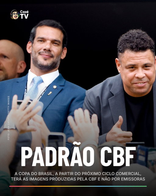 SÓ IMAGEM DE CINEMA AGORA? 🎥⚽

Durante o sorteio da Copa do Brasil, Samir Xaud, presidente da CBF, informou que a Copa do Brasil, tal qual competições como Premier League, Copa do Mundo e Champions League, passará a produzir as imagens que as emissoras transmitem para os torcedores

#CoberturaCazéTV #FutBr #Botafogo #Brasileirão #cztv12