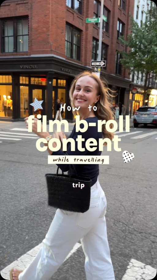 Literally the amount of videos and photos I have on my phone after this New York trip is crazy haha 😭

If you want the b-roll list I use,  just comment ‘BROLL’ and I’ll send it to you!🫶🏼

I spent the flight back just cleaning out my camera roll. 🫠

But now you know how I do it!! 🫶🏼🧚🏼