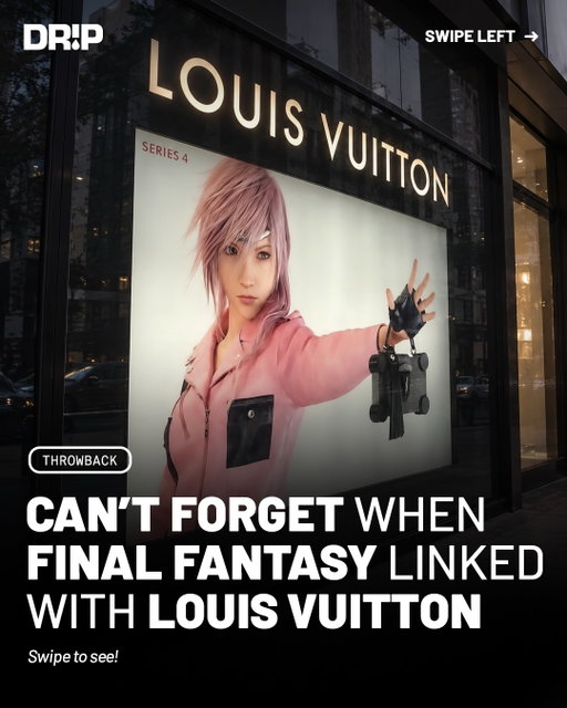 In 2016, Louis Vuitton made Final Fantasy XIII character Lightning one of the faces of its Spring/Summer 2016 campaign. She appeared in looks designed by Nicolas Ghesquière, placing a video game character directly inside a major luxury fashion campaign.

The project became an early example of luxury fashion crossing into gaming culture. Louis Vuitton later expanded further into the space through its 2019 League of Legends collaboration, which included in game designs by Ghesquière and a capsule collection, as partnerships between fashion houses and video games became increasingly common.